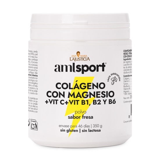 COLAGENO CON MAGNESIO + VIT.C + VIT.B1.B2.B6 Sabor fresa...