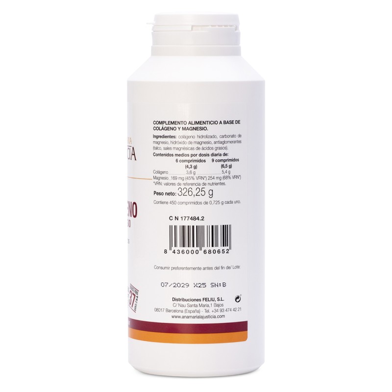 COLAGENO CON MAGNESIO (450 comp.) - Formato...