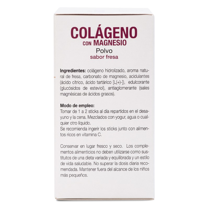 COLAGENO CON MAGNESIO Sabor fresa (20 sticks)