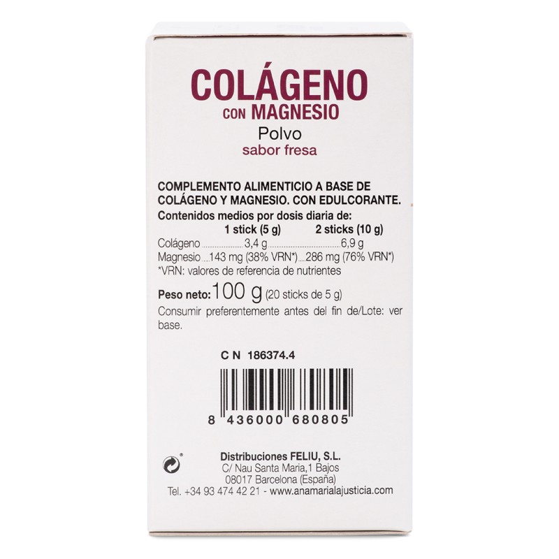 COLLAGEN WITH MAGNESIUM Strawberry flavor (20...