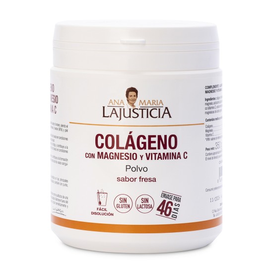 COLAGENO CON MAGNESIO + VIT.C Sabor fresa (350 gr) - Polvo