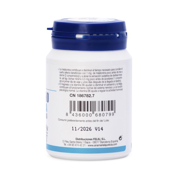 TRYPTOPHAN WITH MELATONIN + MAGNESIUM AND VITAMIN B6 (60 tablets)