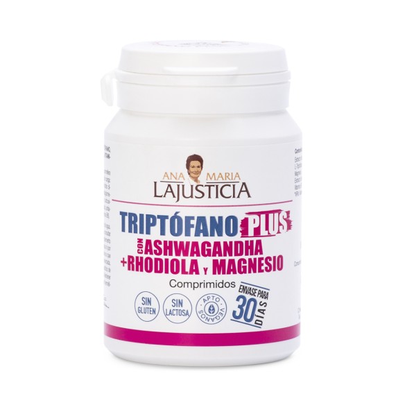 TRYPTOPHAN PLUS WITH ASHWAGANDHA + RHODIOLA AND MAGNESIUM (60 tablets)
