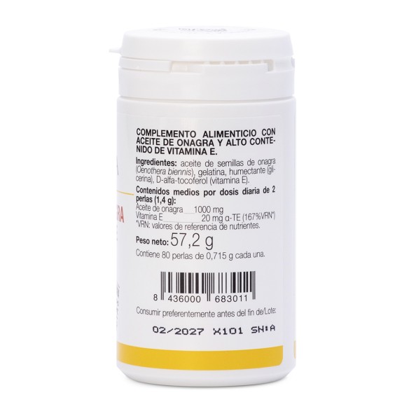 EVENING PRIMROSE OIL + VITAMIN E (80 pearls)