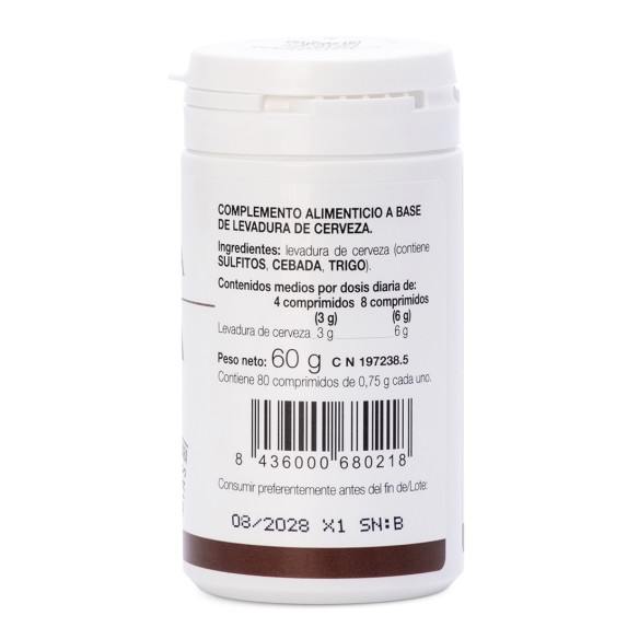 BREWER’S YEAST WITH WHEAT GERM AND THIAMINE (B1) (80 tablets)