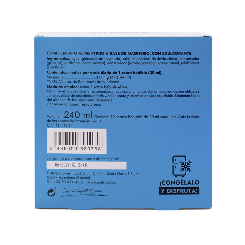 MAGNESIO TOTAL GEL Sabor limón (12 sobres de...