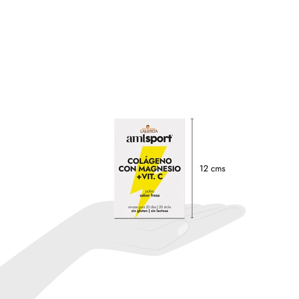 COLLAGEN WITH MAGNESIUM + VITAMIN C Strawberry flavor (20 sticks) AMLSPORT